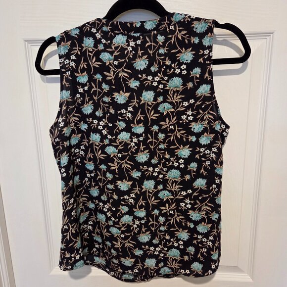 Loft Womens size M petite chiffon floral tank - Picture 2 of 3